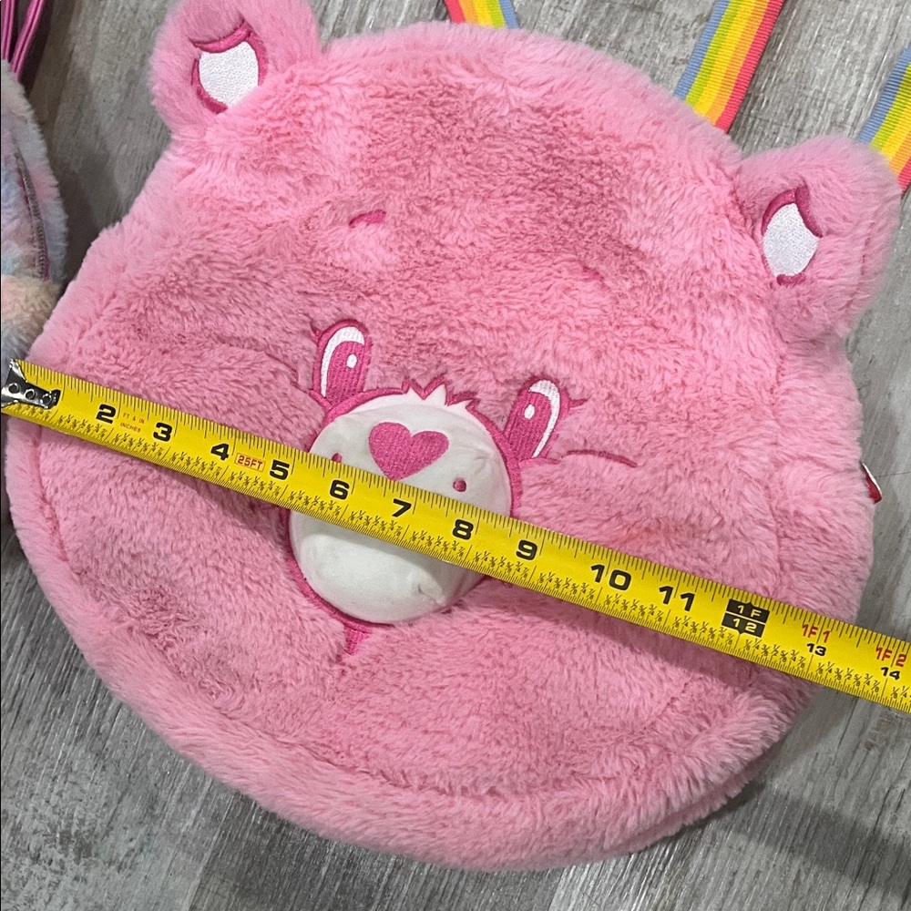 Care Bears Loungefly backpack 🎒 Colorful Plush Bear Backpack Set cute - Picture 7 of 13